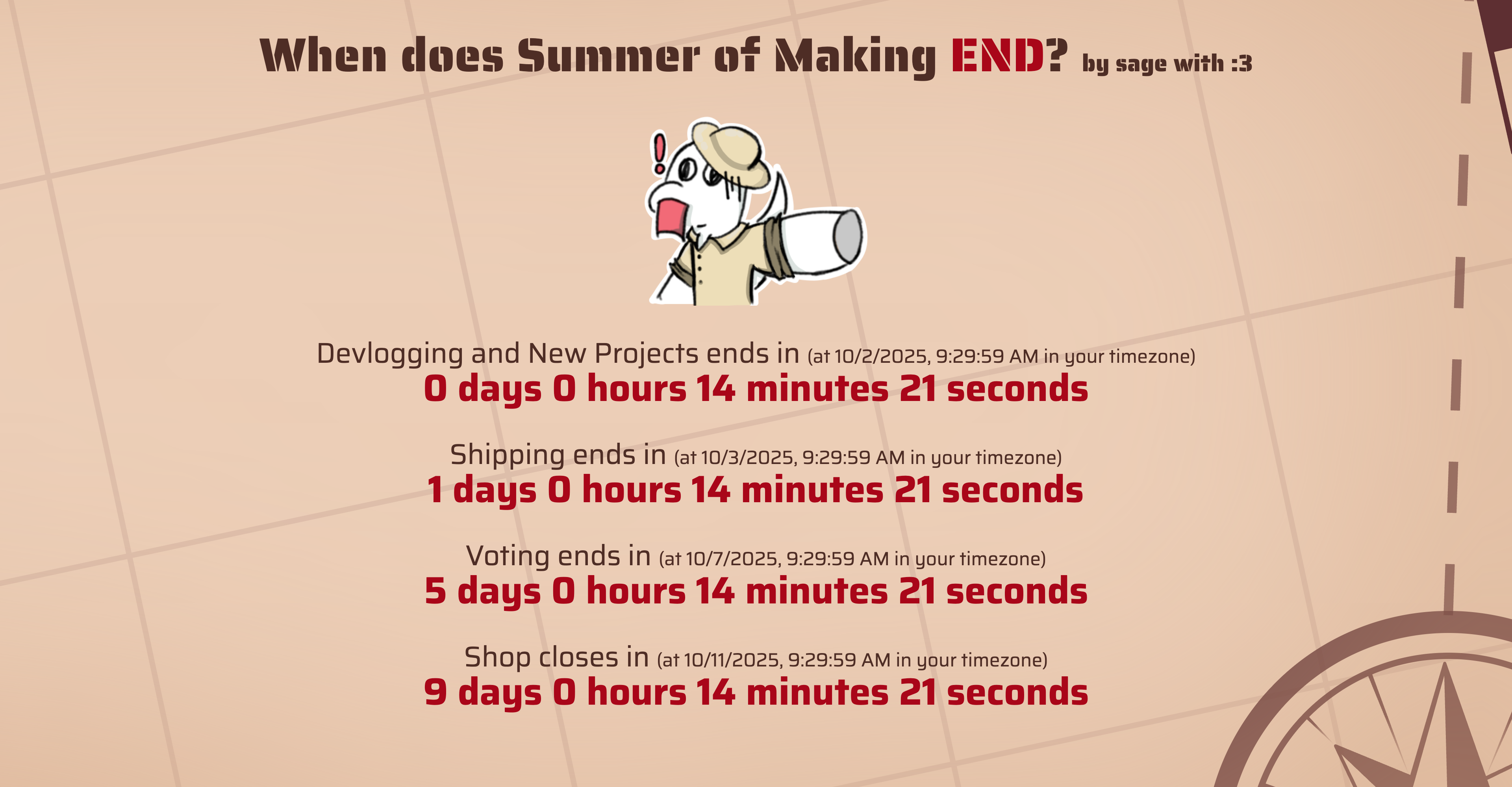 Summer of Making Countdown